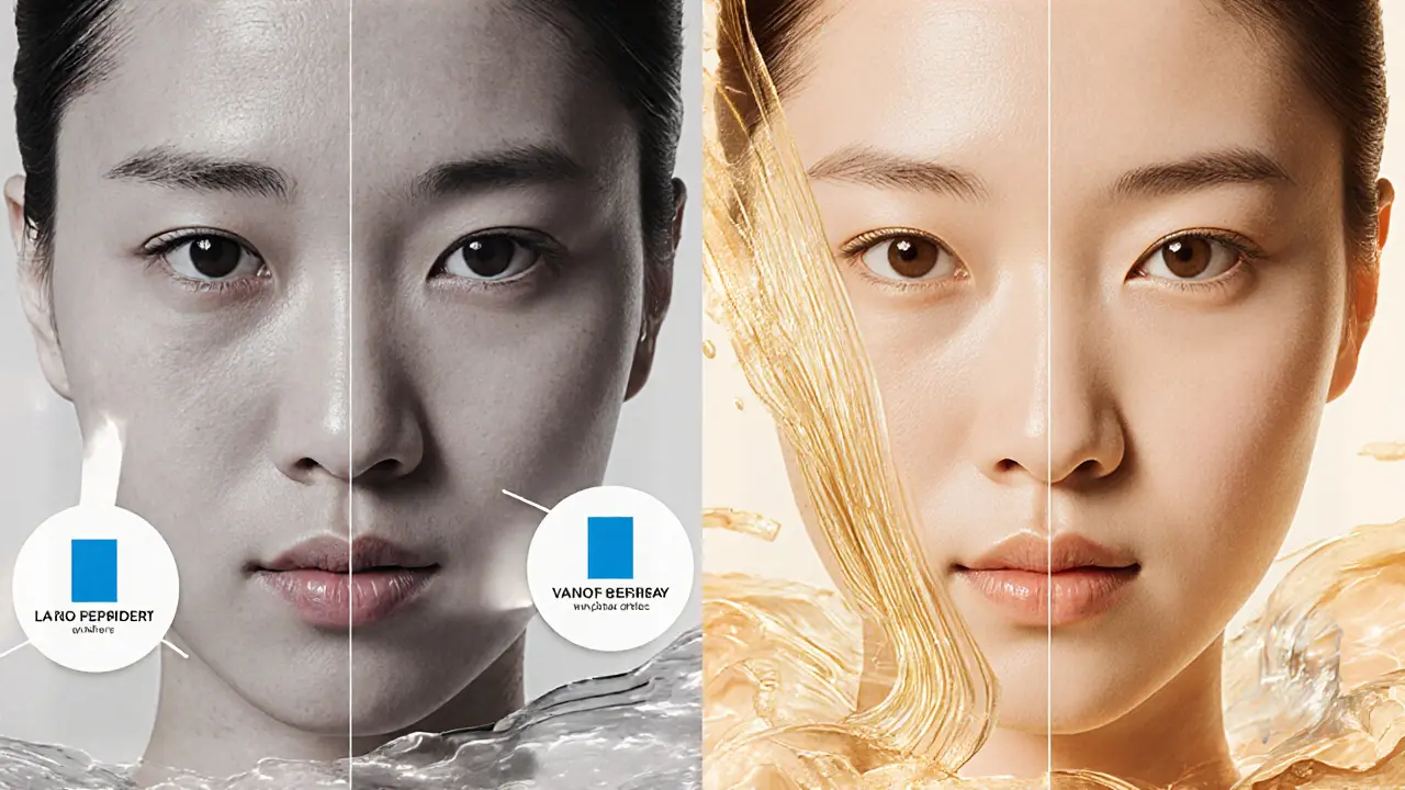 Сравнение тусклой кожи и свежей, сияющей кожи после 12 недель использования гликолевой кислоты.