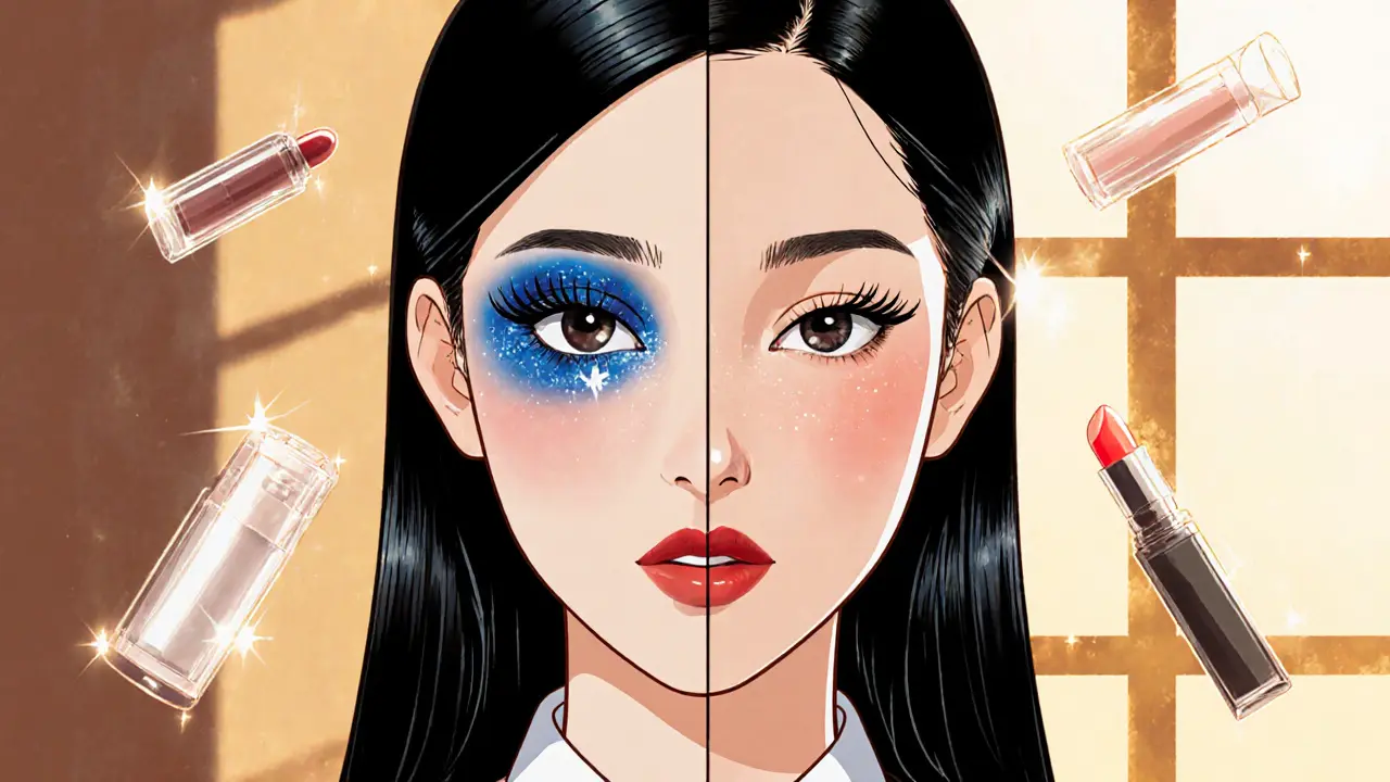 Как сочетать тени и помаду в макияже: баланс яркости глаз и губ