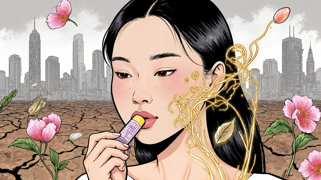 Гиалуроновая кислота поднимает и увлажняет губы, превращая сухость в свежесть.