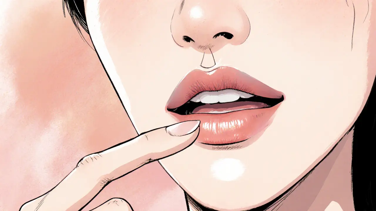 Как сделать переливчатый омбре на губах: два тона и растушевка