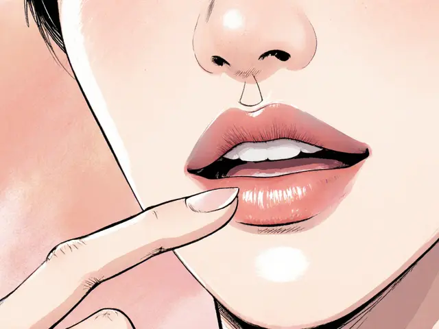 Как сделать переливчатый омбре на губах: два тона и растушевка