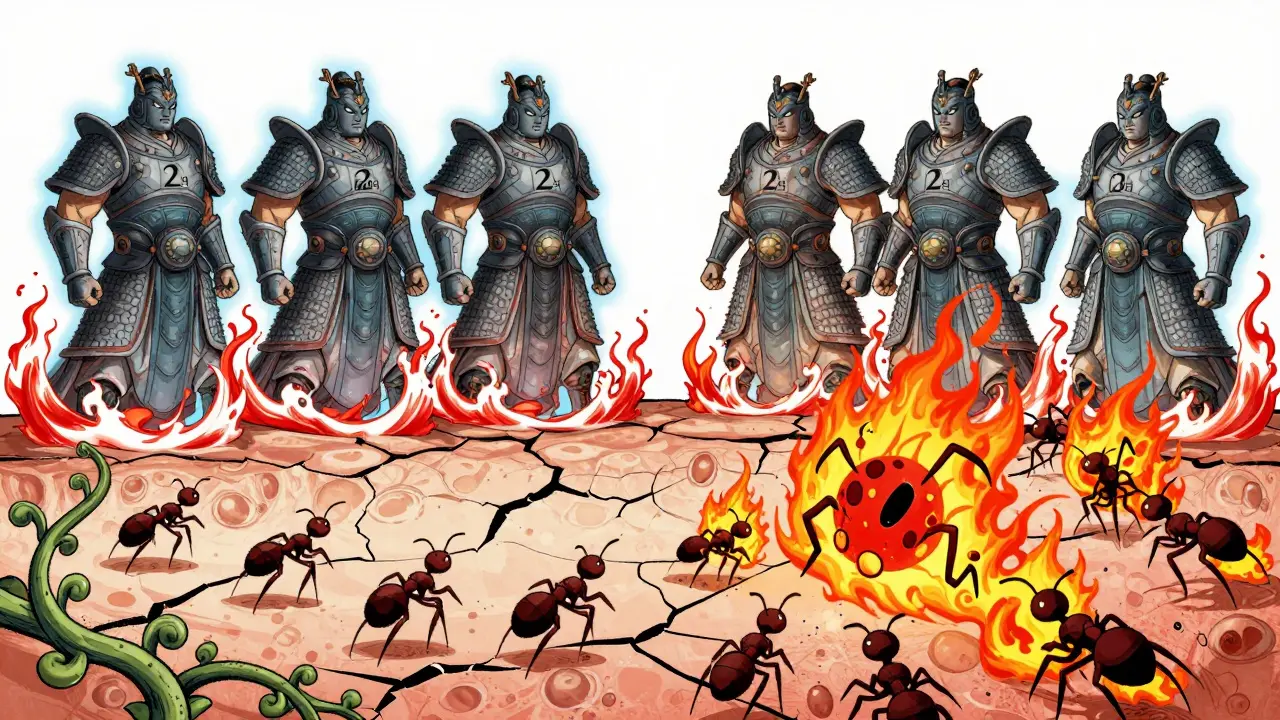 Высокомолекулярная гиалуроновая кислота успокаивает кожу, а низкомолекулярная вызывает воспаление — битва молекул на коже.