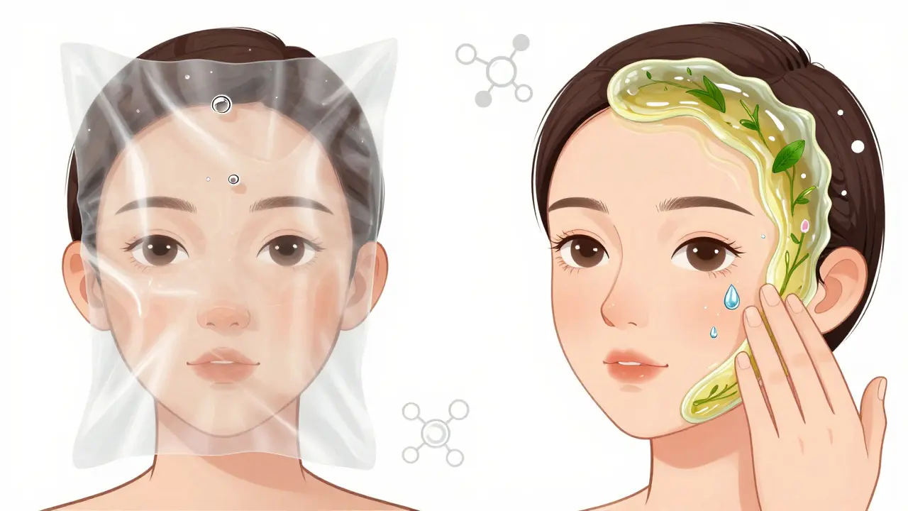 Сравнение: кожа под пластиковой плёнкой vs. живой, дышащий барьер из сквалана и масел.