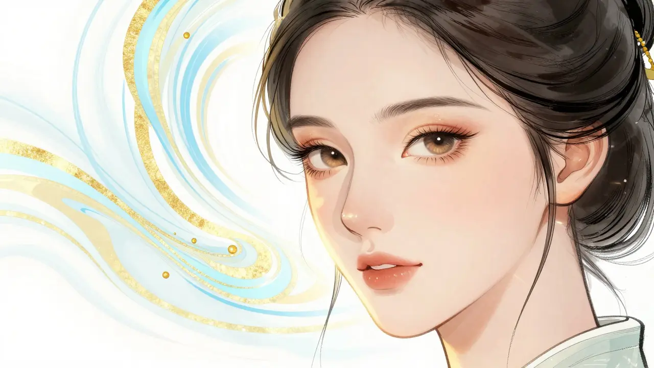 Сияющая кожа женщины в идеальный период для косметологических процедур