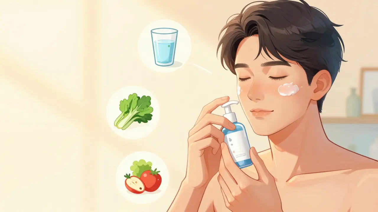 Нежный уход за кожей лица как часть здорового образа жизни